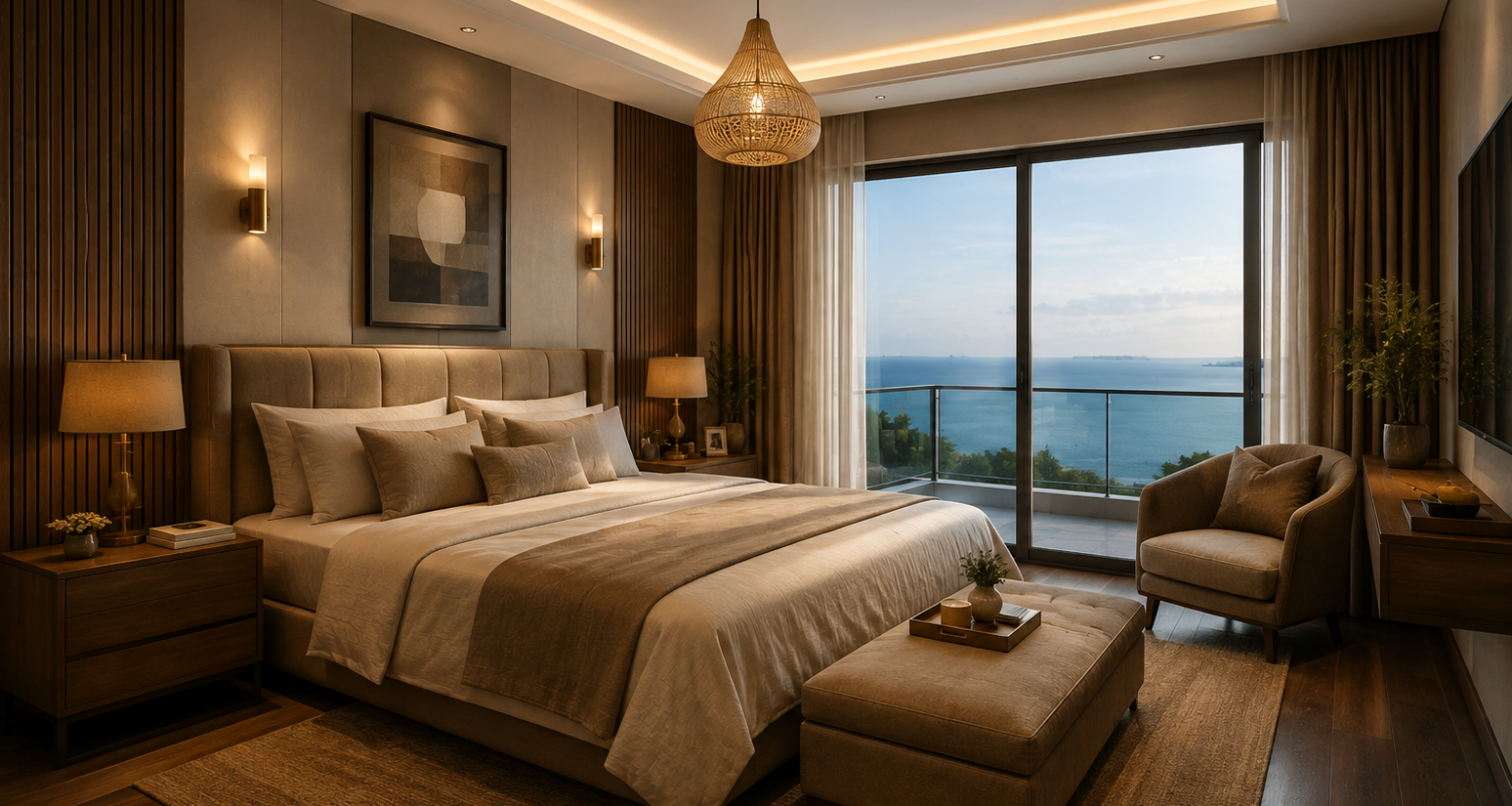 shreeya vista homes bedroom aesthetics with balcony outside